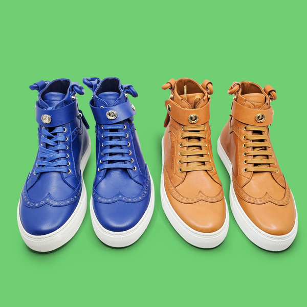 MEN'S HIGH TOP CALI SNEAKER- "WHISKEY"