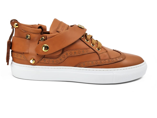 CALI LOW TOP SNEAKER- MEN WHISKEY - alphansoengland - product color