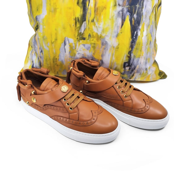 CALI LOW TOP SNEAKER- MEN WHISKEY - alphansoengland - product color