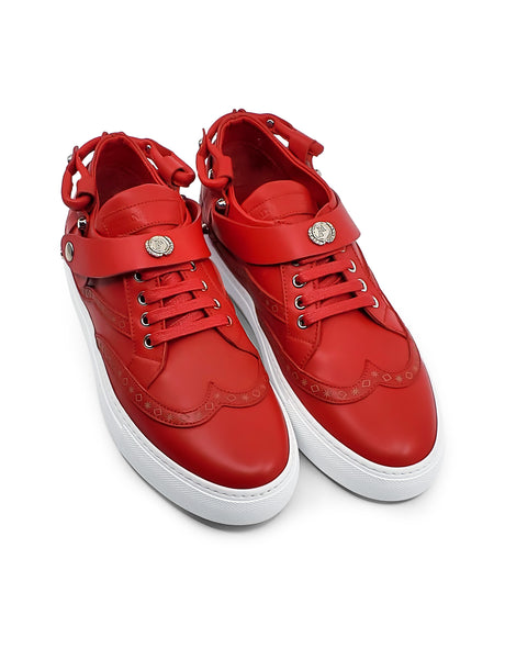 CALI LOW TOP SNEAKER- WOMEN RED CHANDELIER - alphansoengland - product color