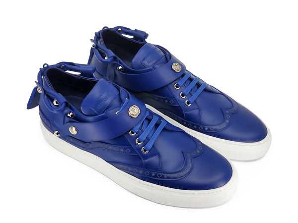 CALI LOW TOP SNEAKER- MEN BLUE - alphansoengland - product color