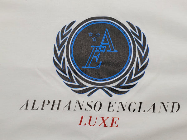 Luxe Essential Cotton T-shirt with AE Logo - alphansoengland - product color