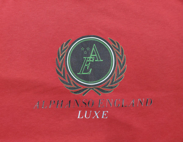 Luxe Essential Cotton T-shirt with AE Logo - alphansoengland - product color