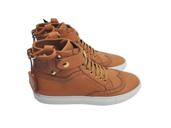 CALI HIGH TOP SNEAKER- WOMEN WHISKEY - alphansoengland - product color