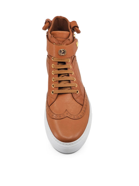 CALI HIGH TOP SNEAKER- WOMEN WHISKEY - alphansoengland - product color