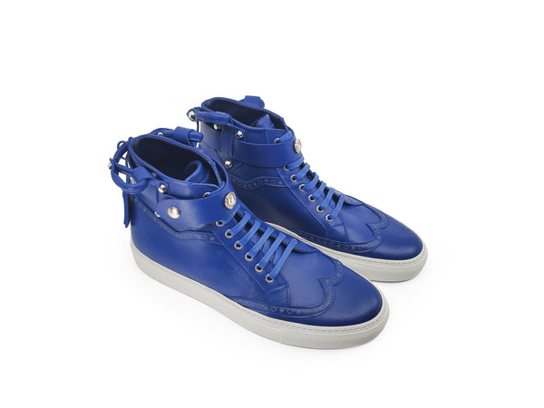 CALI HIGH TOP SNEAKER- MEN BLUE - alphansoengland - product color