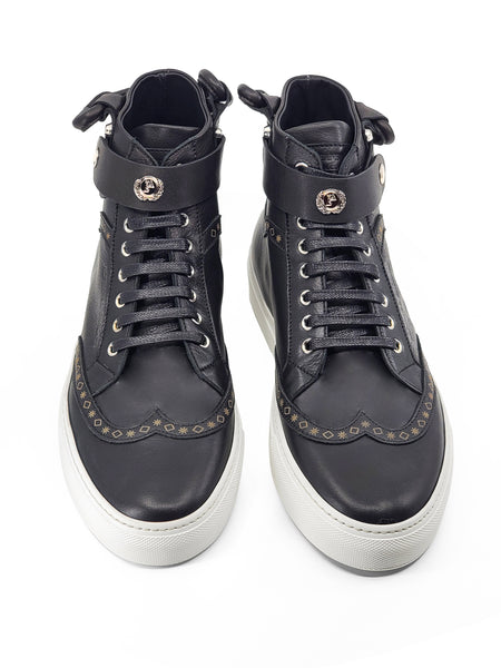 CALI HIGH TOP SNEAKER- MEN CAVIAR - alphansoengland - product color