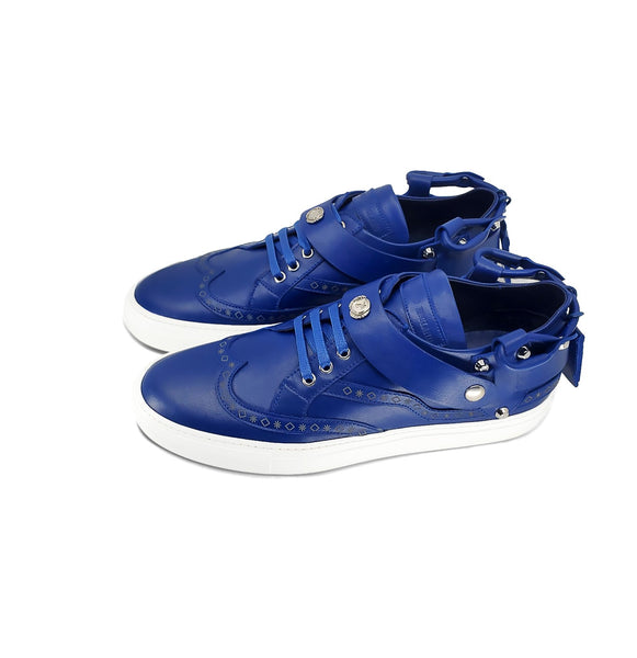 CALI LOW TOP SNEAKER- MEN BLUE - alphansoengland - product color