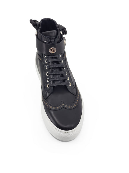 CALI HIGH TOP SNEAKER- MEN CAVIAR - alphansoengland - product color