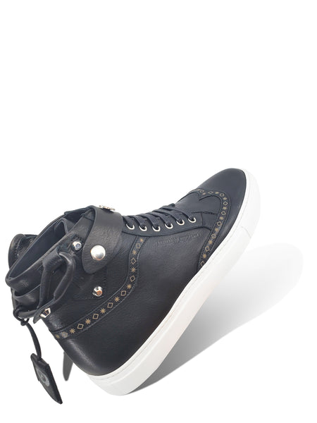 CALI HIGH TOP SNEAKER- MEN CAVIAR - alphansoengland - product color