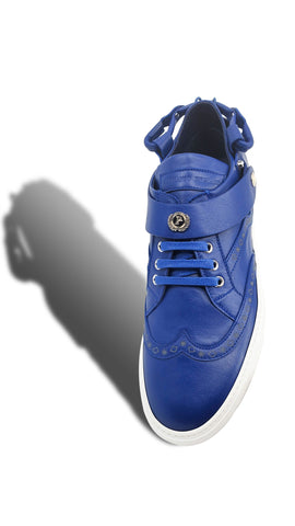 CALI LOW TOP SNEAKER- WOMEN BLUE - alphansoengland - product color