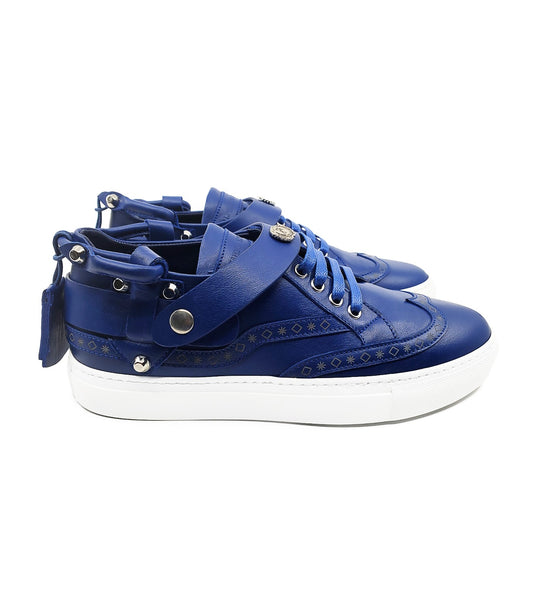 CALI LOW TOP SNEAKER- WOMEN BLUE - alphansoengland - product color