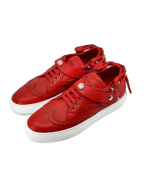 CALI LOW TOP SNEAKER- MEN RED CHANDELIER - alphansoengland - product color